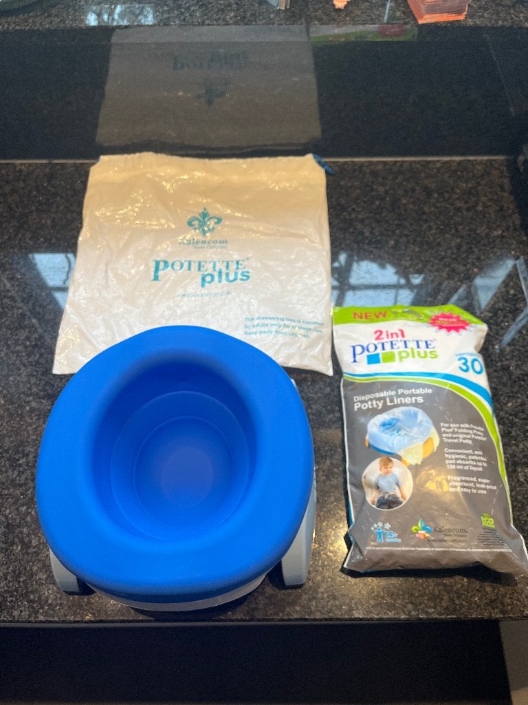Pot de voyage PotettePlus bleu, Autres marques, Comme neuf, Enlèvement, Autres types