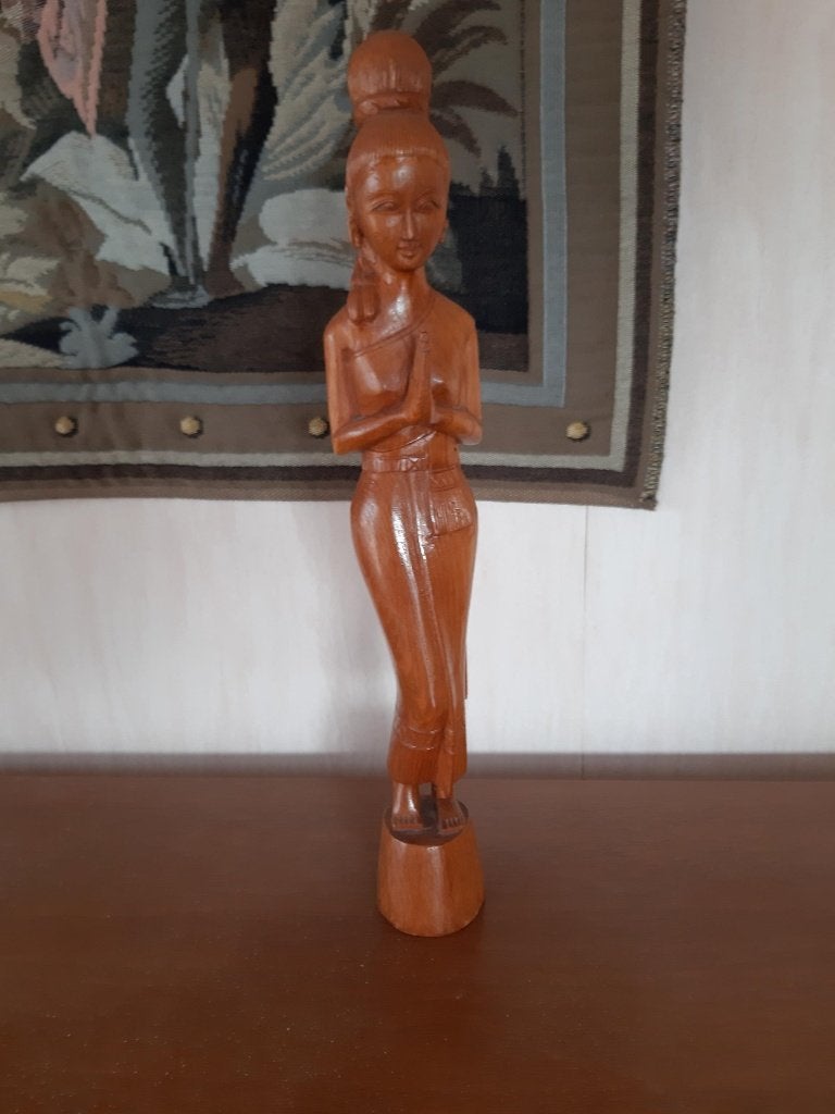 statue en bois, Statue, Bois, Fait main, Enlèvement
