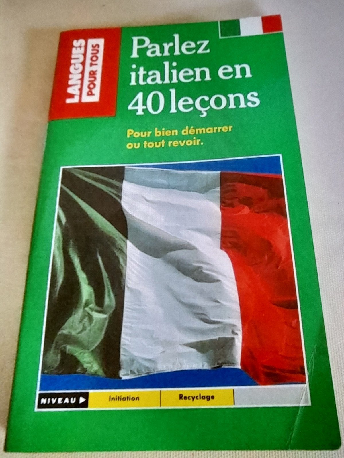 Parlez italien en 40 leçons Niveau initiation  Recyclage, Enlèvement ou Envoi, Comme neuf, Italien, Non-fiction