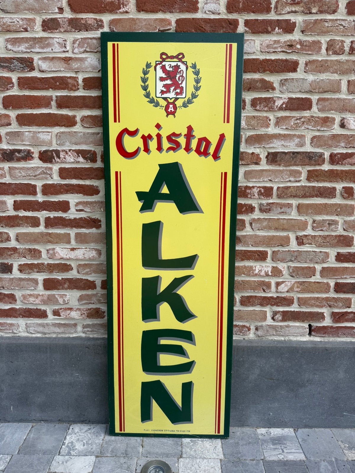 Reclame Cristal Alken, Ophalen, Zo goed als nieuw