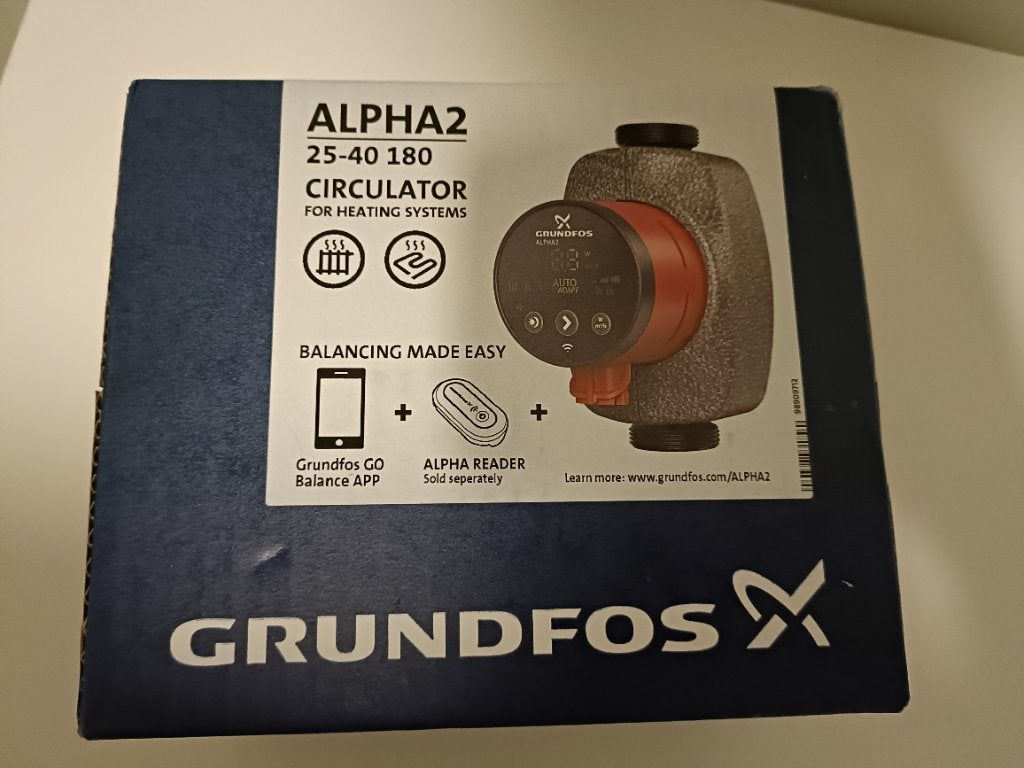 Grundfos ALPHA2 25-40 180, Enlèvement, Neuf