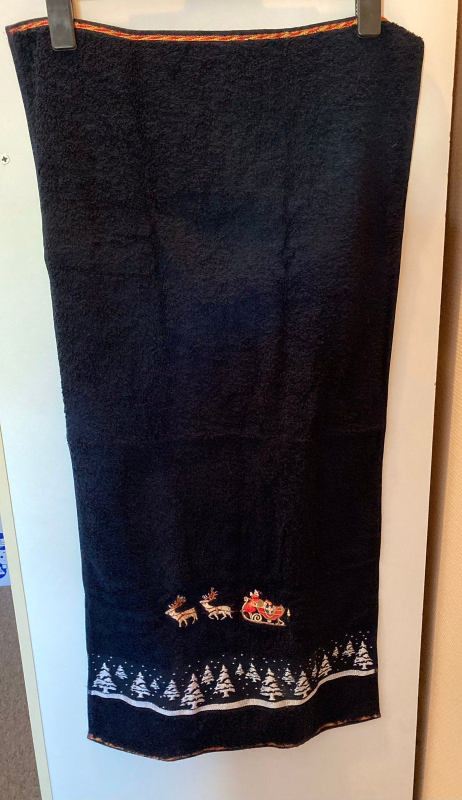 2 mooie nieuwe handdoeken met kerstmotief, Ophalen, Nieuw, Zwart, Handdoek