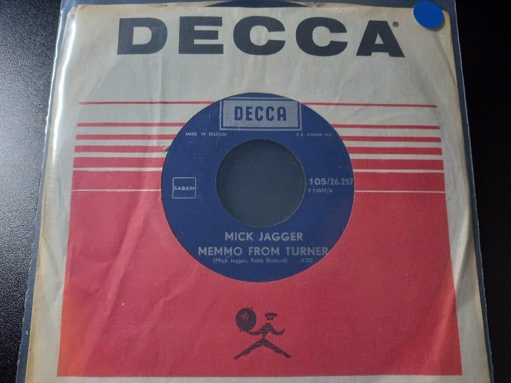 Mick Jagger ‎– Memo From Turner '7, Cd's en Dvd's, Gebruikt, Overige genres, 7 inch, Ophalen of Verzenden