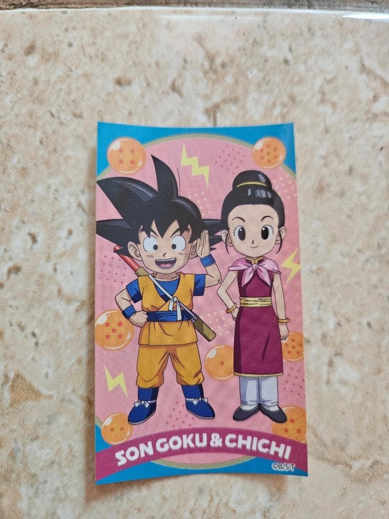 sticker anime dragonball daima uit Japan Chi Chi Goku, Verzamelen, Ophalen of Verzenden, Zo goed als nieuw, Film, Tv of Omroep