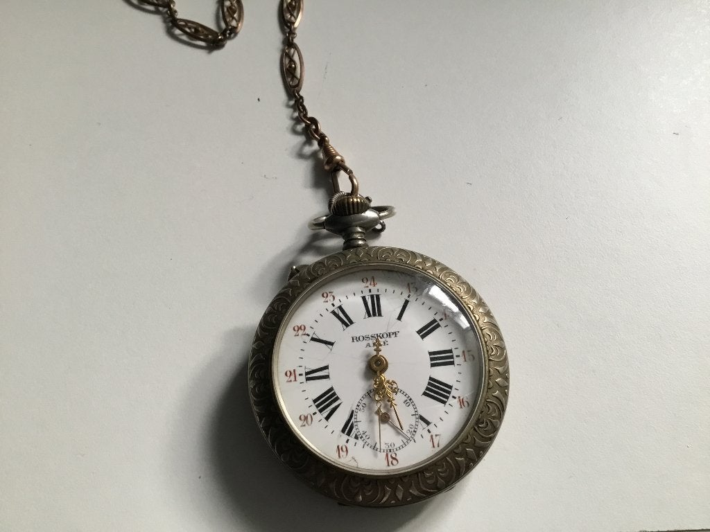 Montre ancienne, Bijoux, Sacs & Beauté, Autres marques, Avec chaîne, Enlèvement, Autres matériaux