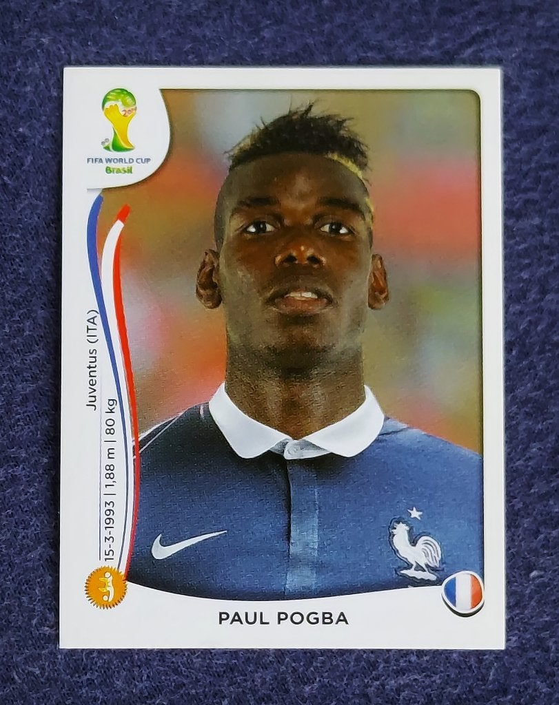 Panini sticker card voetbal ' WK 2014 - Paul Pogba ', Verzamelen, Ophalen of Verzenden, Nieuw, Poster, Plaatje of Sticker