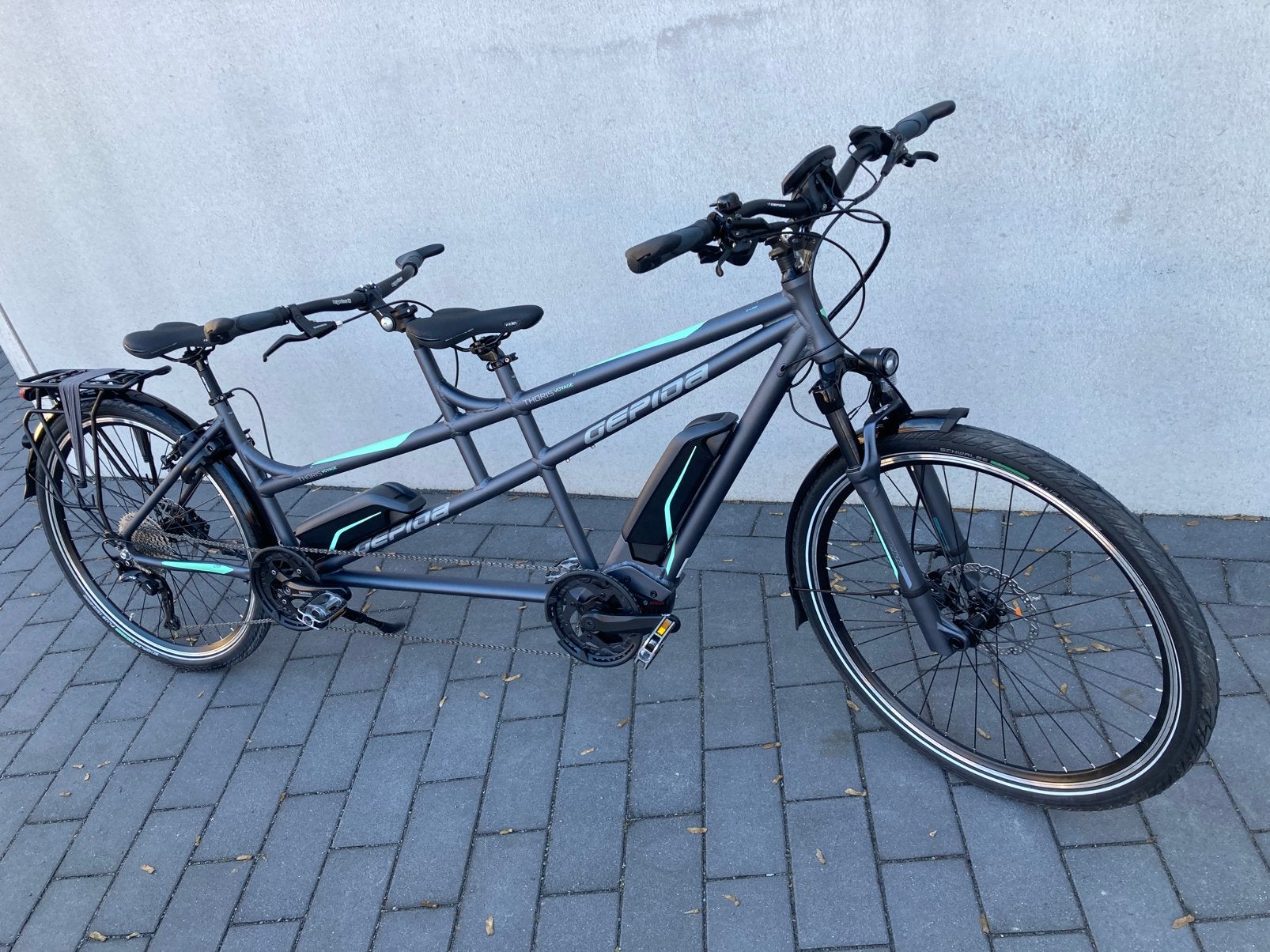 Gepida Thoris Voyage Elektrische Tandem, Vering, 10 tot 15 versnellingen, Nieuw, Minder dan 47 cm