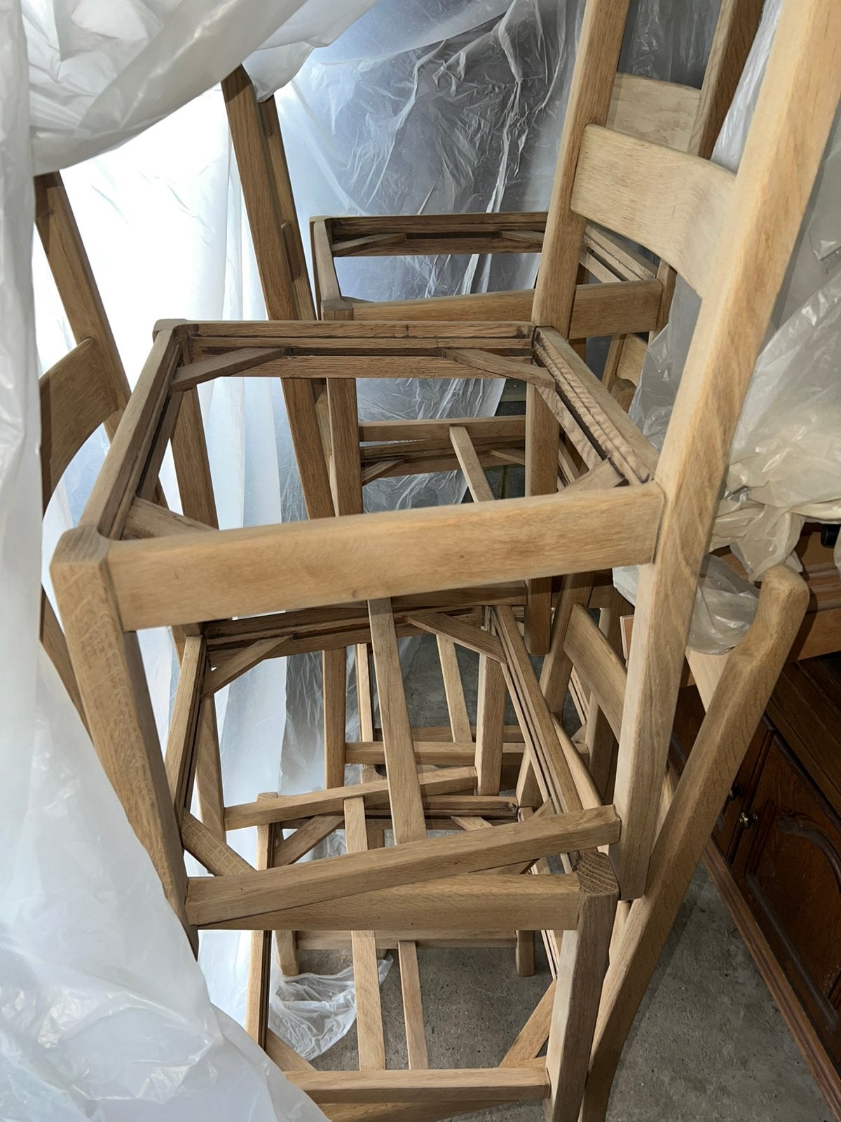 Chaise bois massive, Maison & Meubles, Enlèvement, Comme neuf, Bois