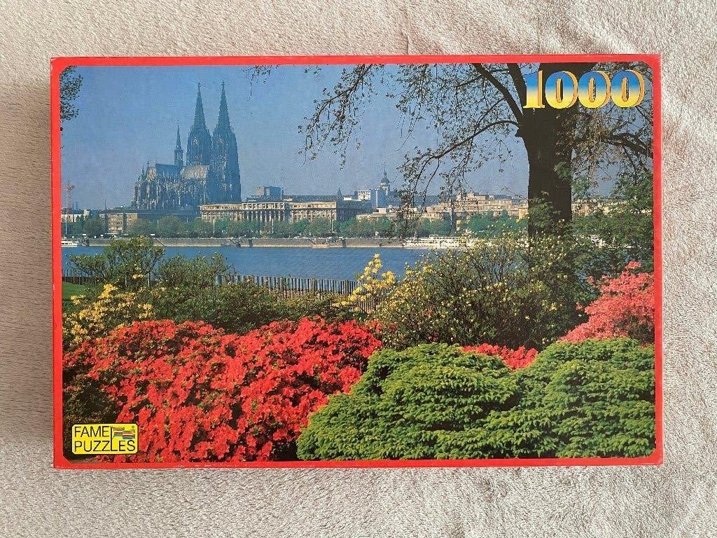 Puzzel Rijn, Keulen, Duitsland, Enlèvement, 500 à 1500 pièces, Comme neuf, Puzzle