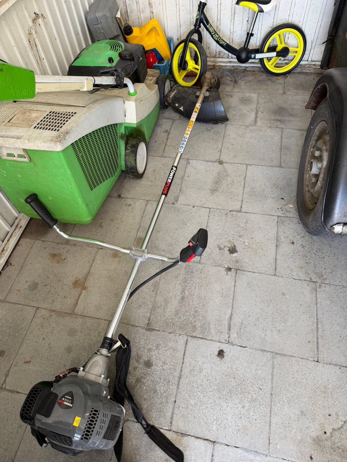 bosmaaier  Powerplus benzine, Ophalen, Zo goed als nieuw, Benzine