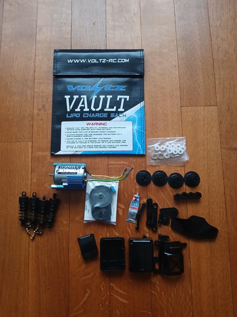 Tamiya parts tt-02, Enlèvement