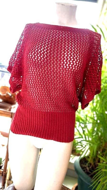 origineel bijzonder transparant blouse shirt sweater, Kleding | Dames, Vintage Dressing, Maat 42/44 (L), Ophalen of Verzenden