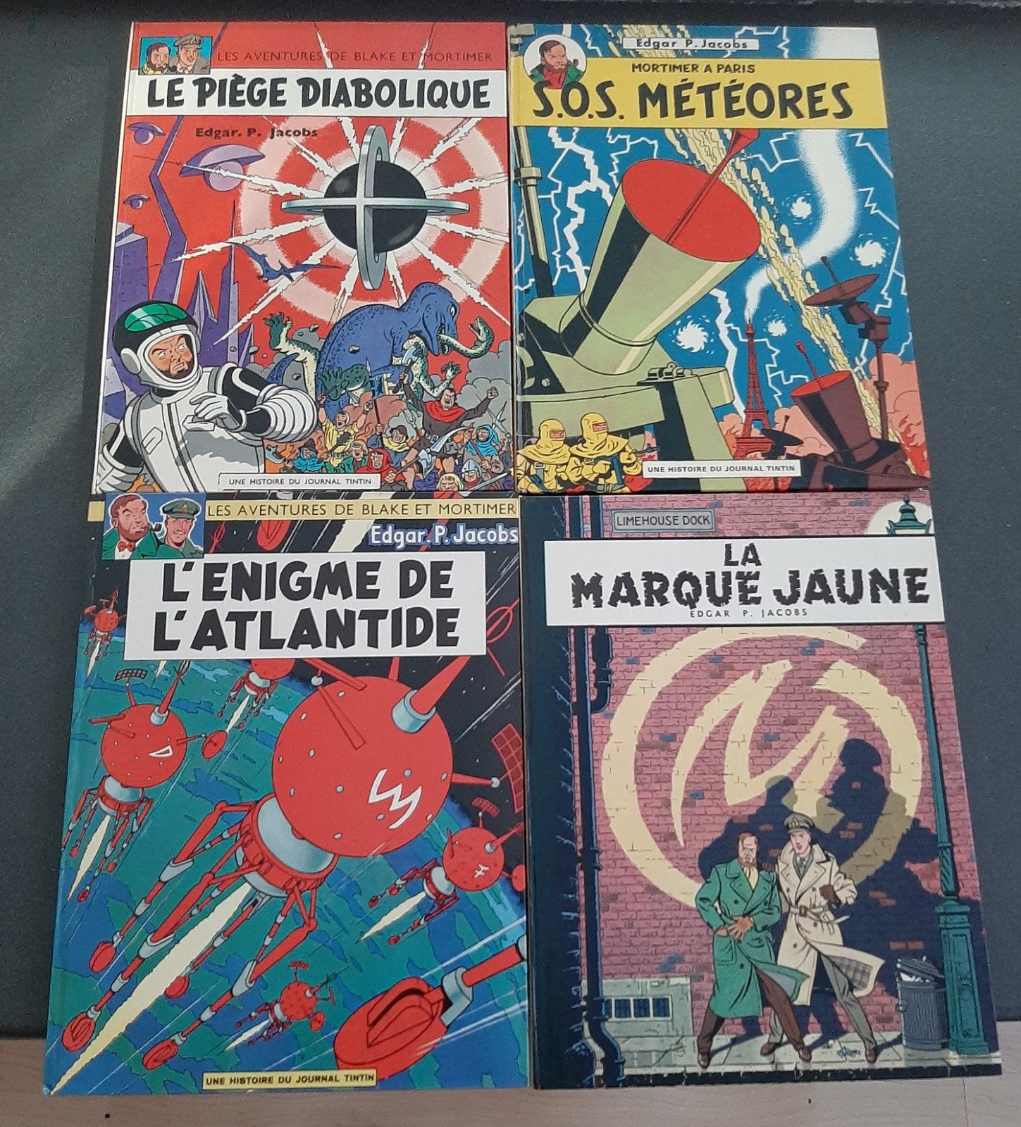 Blake et Mortimer : Lot albums dont EO dos imprimé 1967, Boeken
