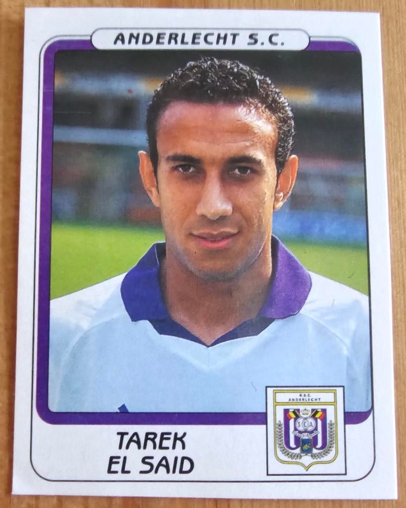 Panini Football 2002 N 41 Tarek El Said Anderlecht Football, Enlèvement ou Envoi, Comme neuf, Autocollant