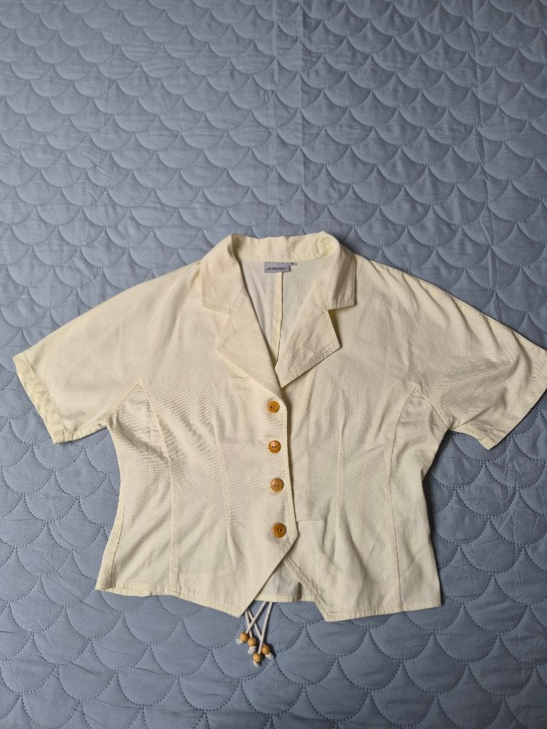 Chemise manches courtes, Taille 42/44 (L), Enlèvement ou Envoi, 3 suisses, Beige