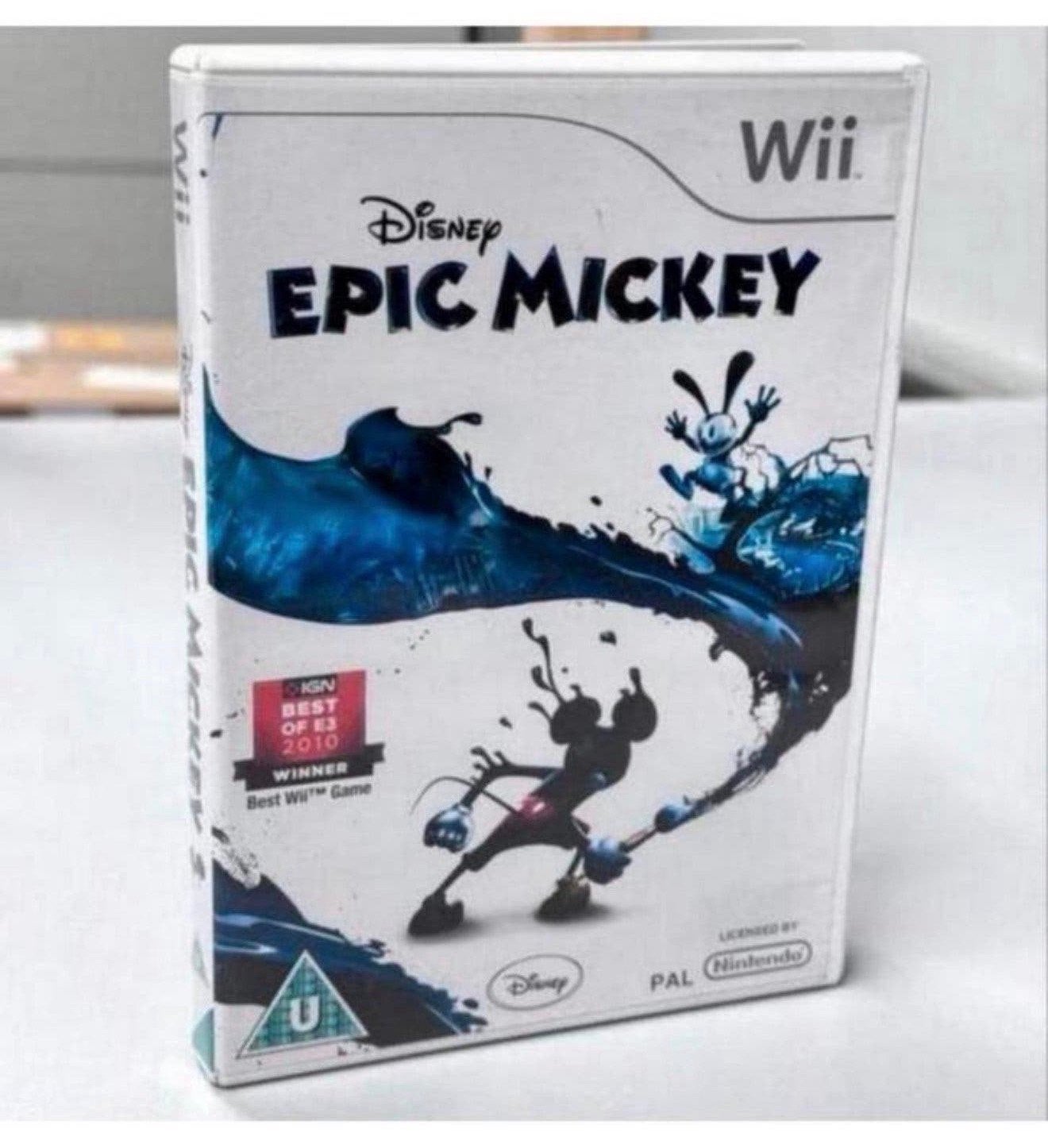 Disney Epic Mickey - Nintendo WII spelletje spel met boekjes, Games en Spelcomputers, Ophalen of Verzenden, Zo goed als nieuw