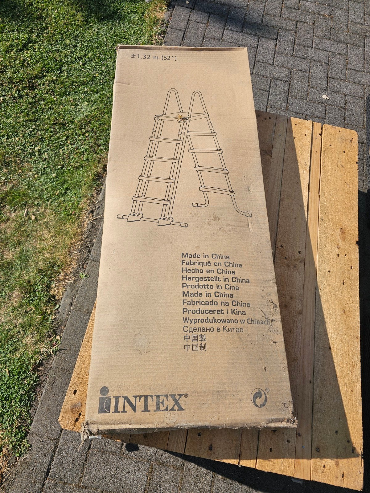 Zwembad ladder Intex 1.32m, Tuin en Terras, Ophalen, Ladder