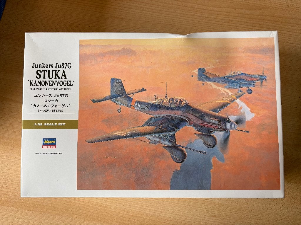 Junkers Ju 87G Stuka 1/32 Hasagawa 08075 NIEUW, Enlèvement ou Envoi, Neuf, Plus grand que 1:72, Avion