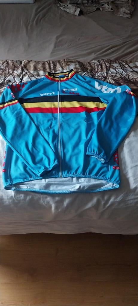 Fietstruitje bioracer belgische ploeg lange mouwen, Ophalen, XL
