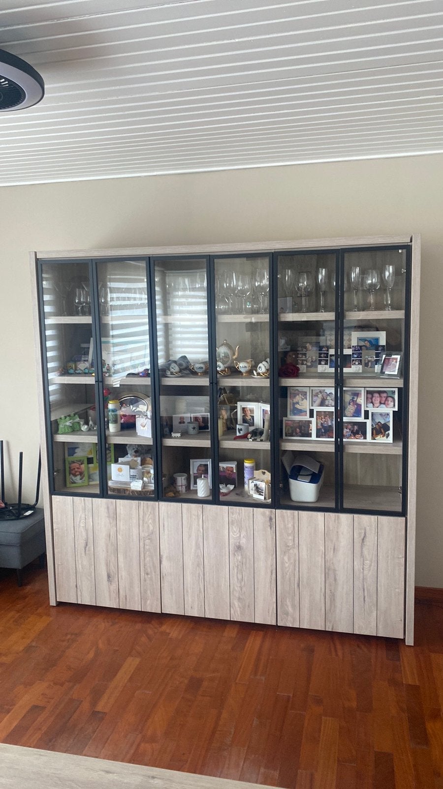 Vitrinekast 206 x 206 x 50, Avec porte(s), 200 cm ou plus, Comme neuf, Enlèvement