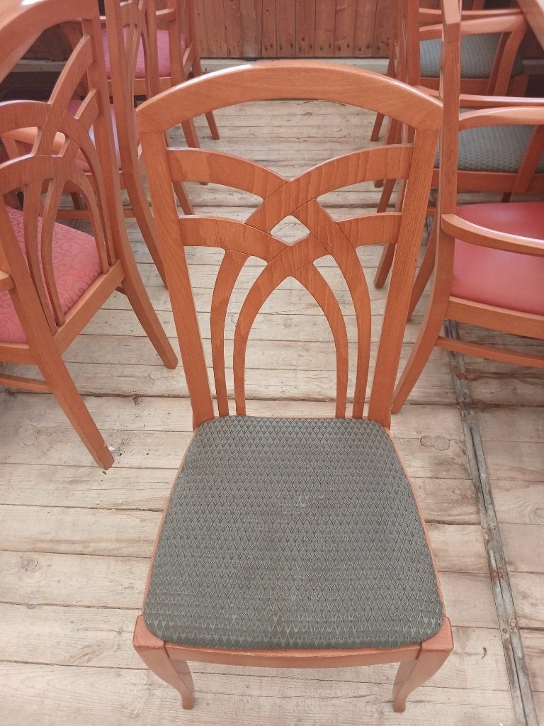 Diverse stijlvolle stoelen, Huis en Inrichting, Stoelen, Ophalen, Gebruikt, Rood, Stof