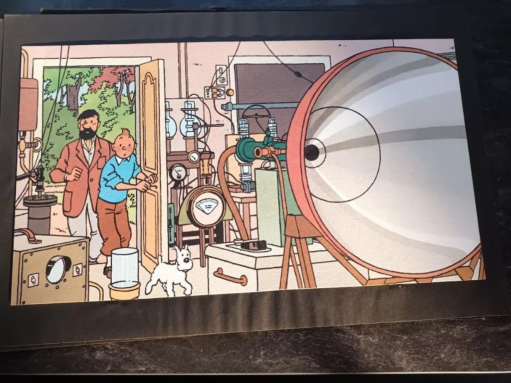 Tintin poster, Enlèvement, Utilisé