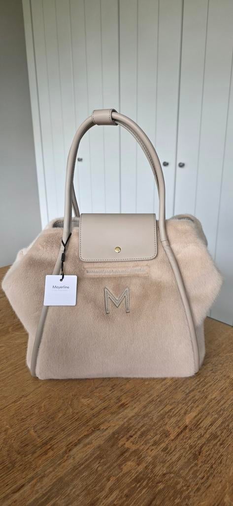 Prachtige hanstas Mayerline nieuw, Handtassen en Accessoires, Ophalen, Beige, Handtas