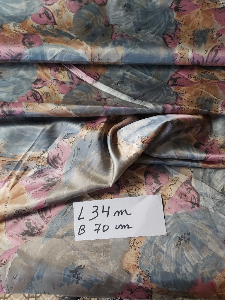 Vintage stof stoffen veritas naaibenodigheden, Hobby en Vrije tijd, Ophalen of Verzenden, Nieuw, Satijn of Zijde, 30 tot 120 cm