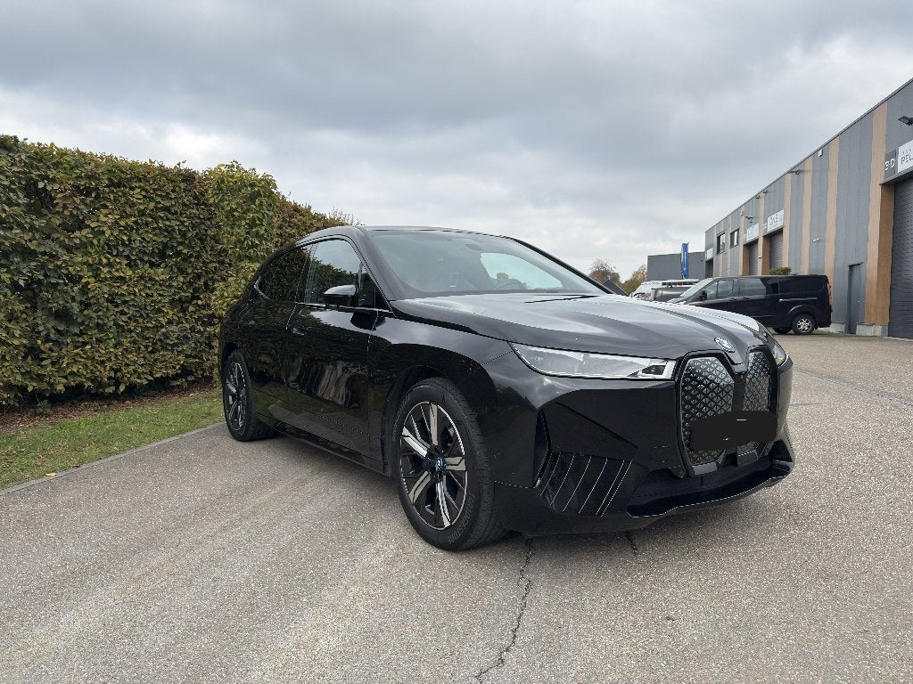 BMW iX xdrive40, Auto's, Automaat, Zwart, Zwart, Leder