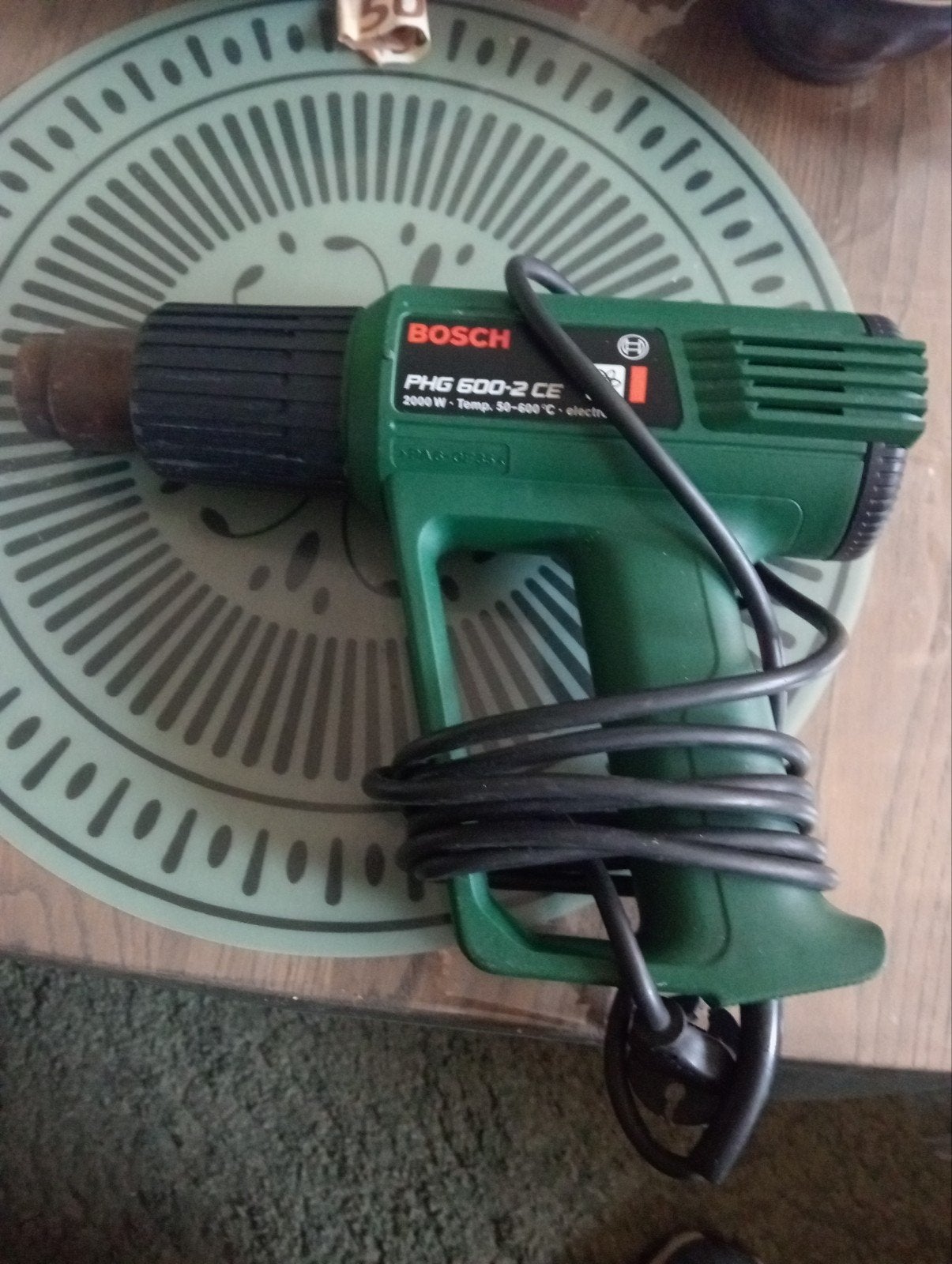 BOSCH PHG 600 2 CE HETELUCHT PISTOOL TEMP 50 TOT 600, Ophalen of Verzenden, Zo goed als nieuw
