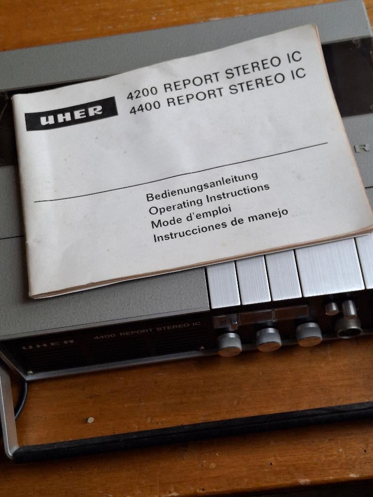 U H E R 4400 magnetophone, Ophalen, Bandrecorder, Met banden