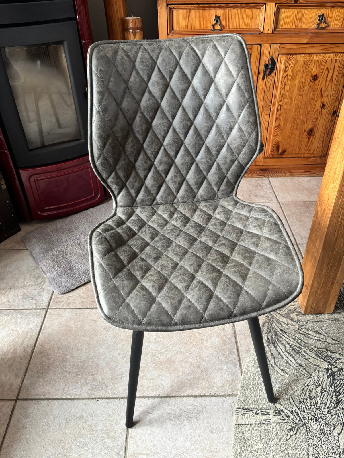Lot de 12 chaises, 4 tabourets, Synthétique, Enlèvement, Utilisé