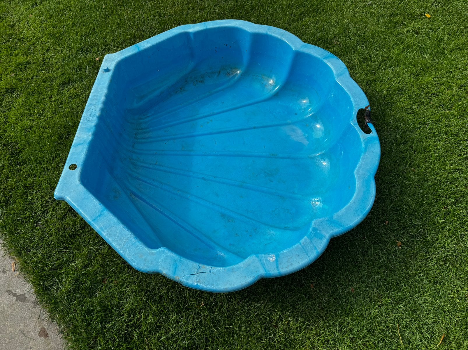 Blauwe schelp voor zand of water, Kinderen en Baby's, Speelgoed | Buiten | Zandbakken, Ophalen, Gebruikt