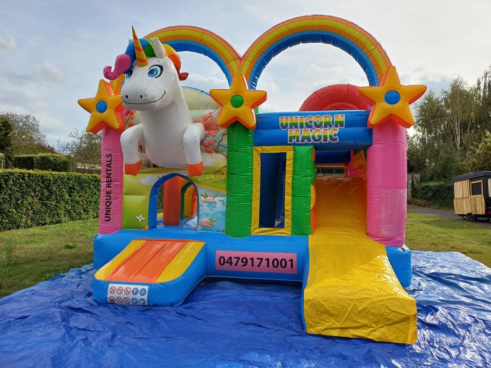Unicorn  Springkasteel te koop, Enlèvement ou Envoi, Comme neuf