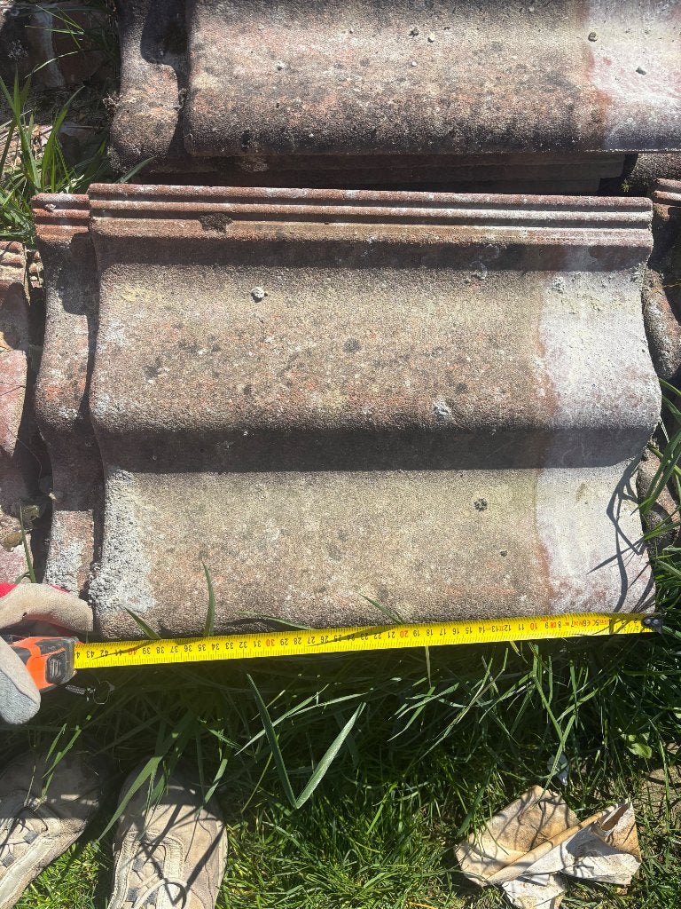 Tuiles en béton, Bricolage & Construction, 10 à 15 m², Enlèvement, Utilisé, Autres matériaux