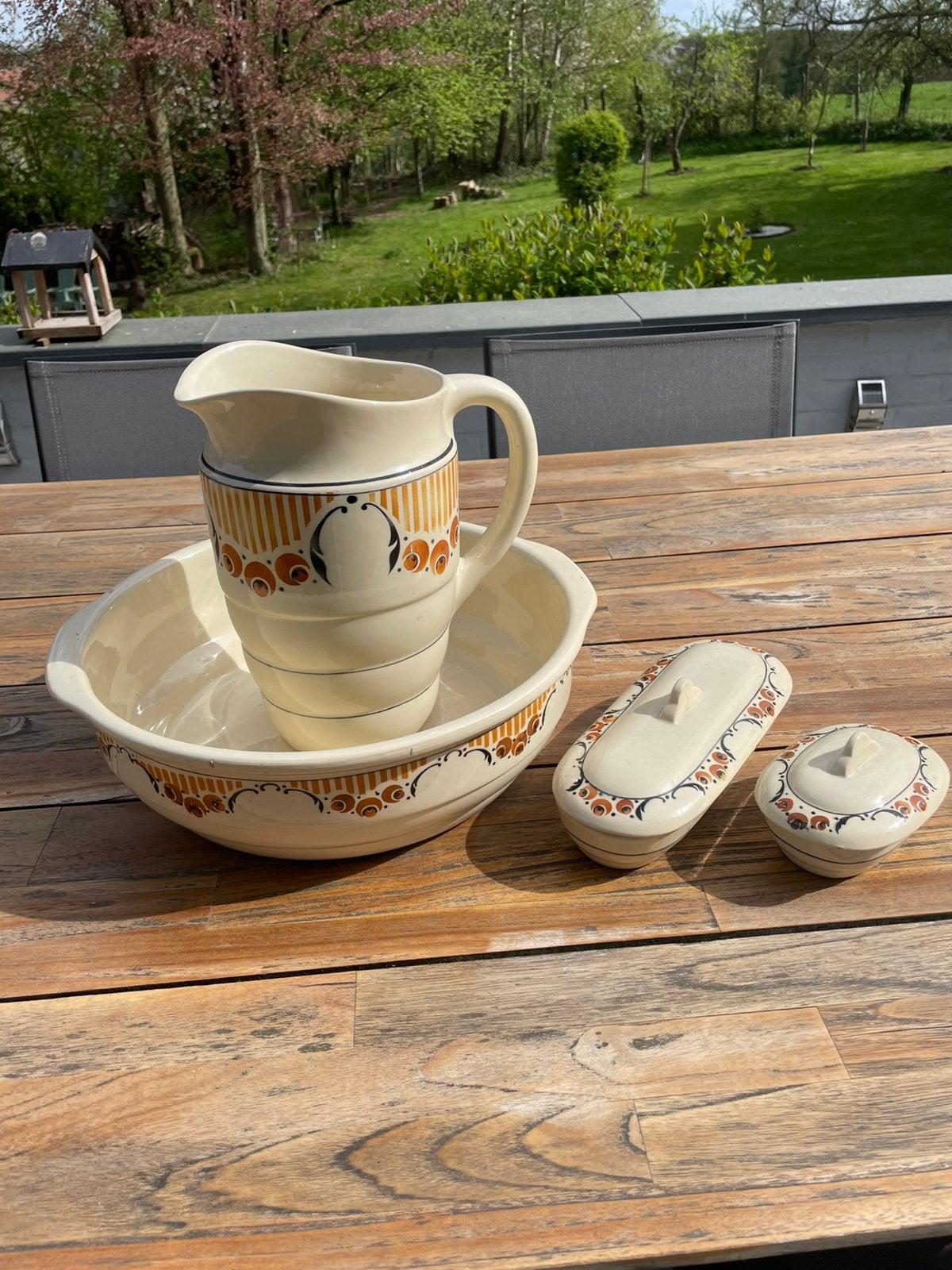 Ensemble de toilette ancien en porcelaine Villeroy & Boch, Enlèvement
