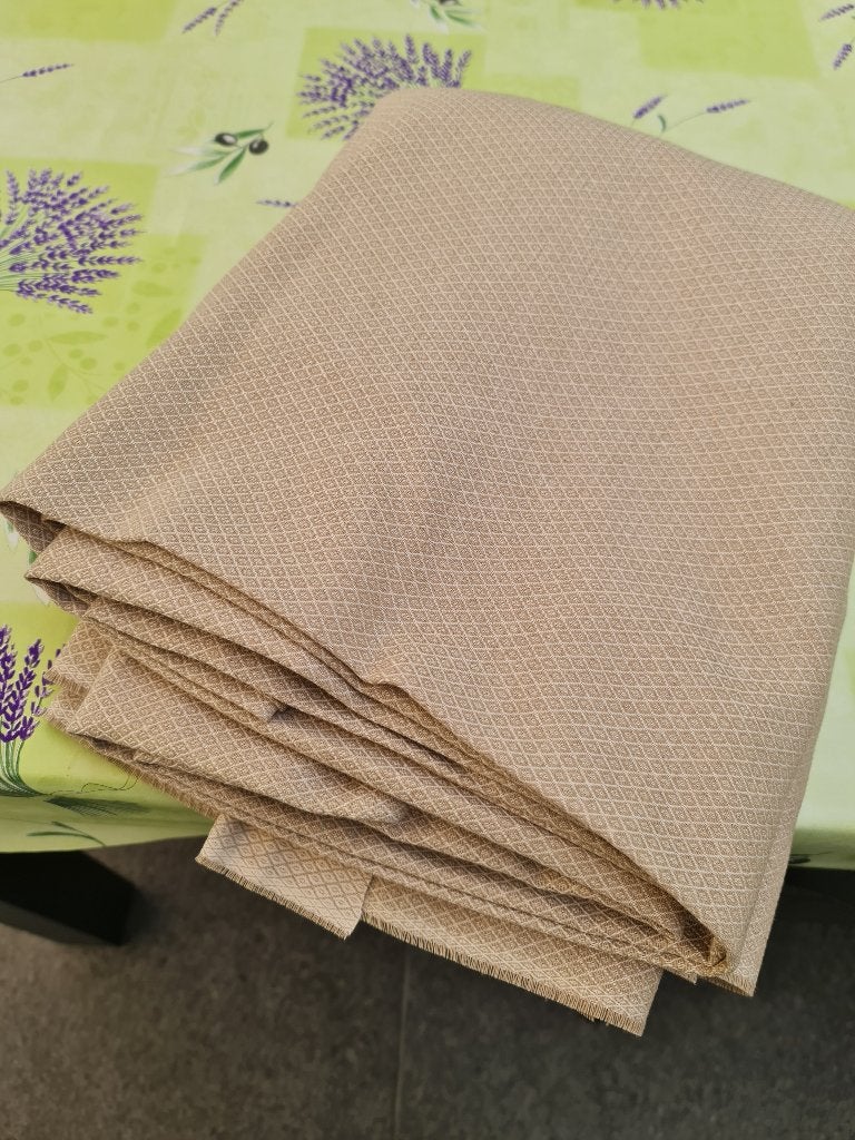 Tissu jacquard 250gr 1,5x6m polyester coton 1,5x6m, Hobby & Loisirs créatifs, Tissus & Chiffons, Neuf, 200 cm ou plus, Beige, Enlèvement