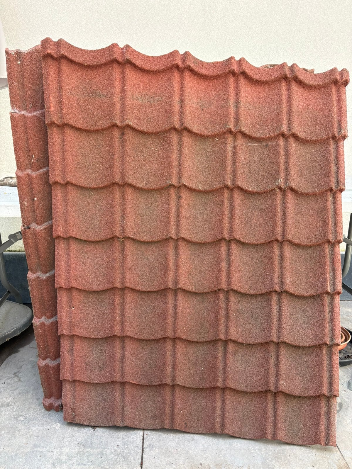 Aquaplan Aqua-pan dakplaat metaal rood 1 m², Doe-het-zelf en Bouw, Gebruikt, Minder dan 5 m², Metaal, Rood