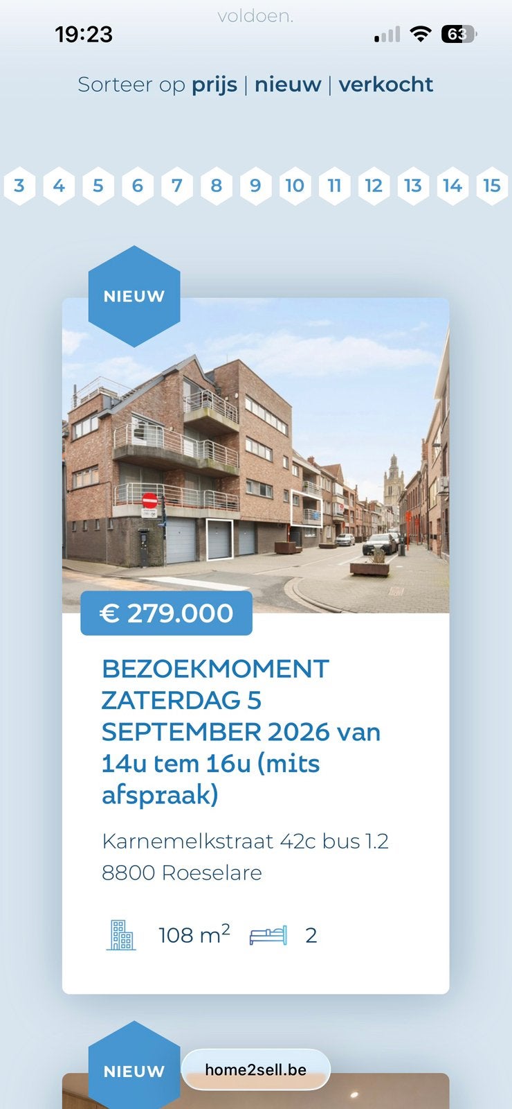 Appartement te koop hartje roeselare, Immo, 108 m², Appartement, Provincie West-Vlaanderen
