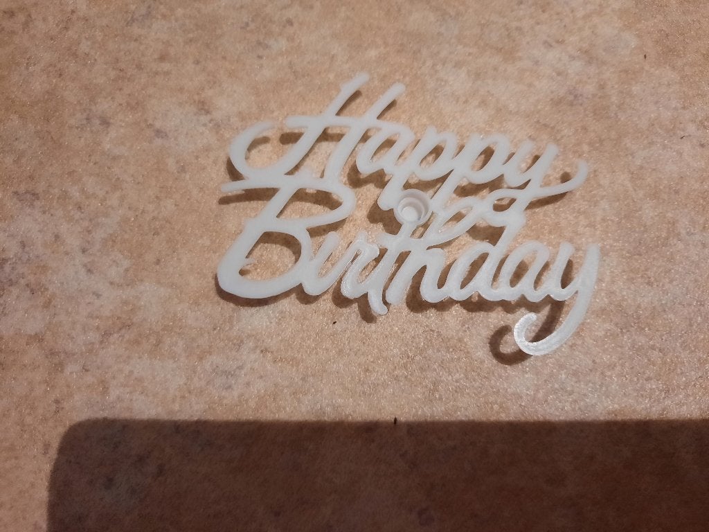 nieuw happy birthday embleem om op een taart te decoreren, Enlèvement ou Envoi, Neuf, Article de fête