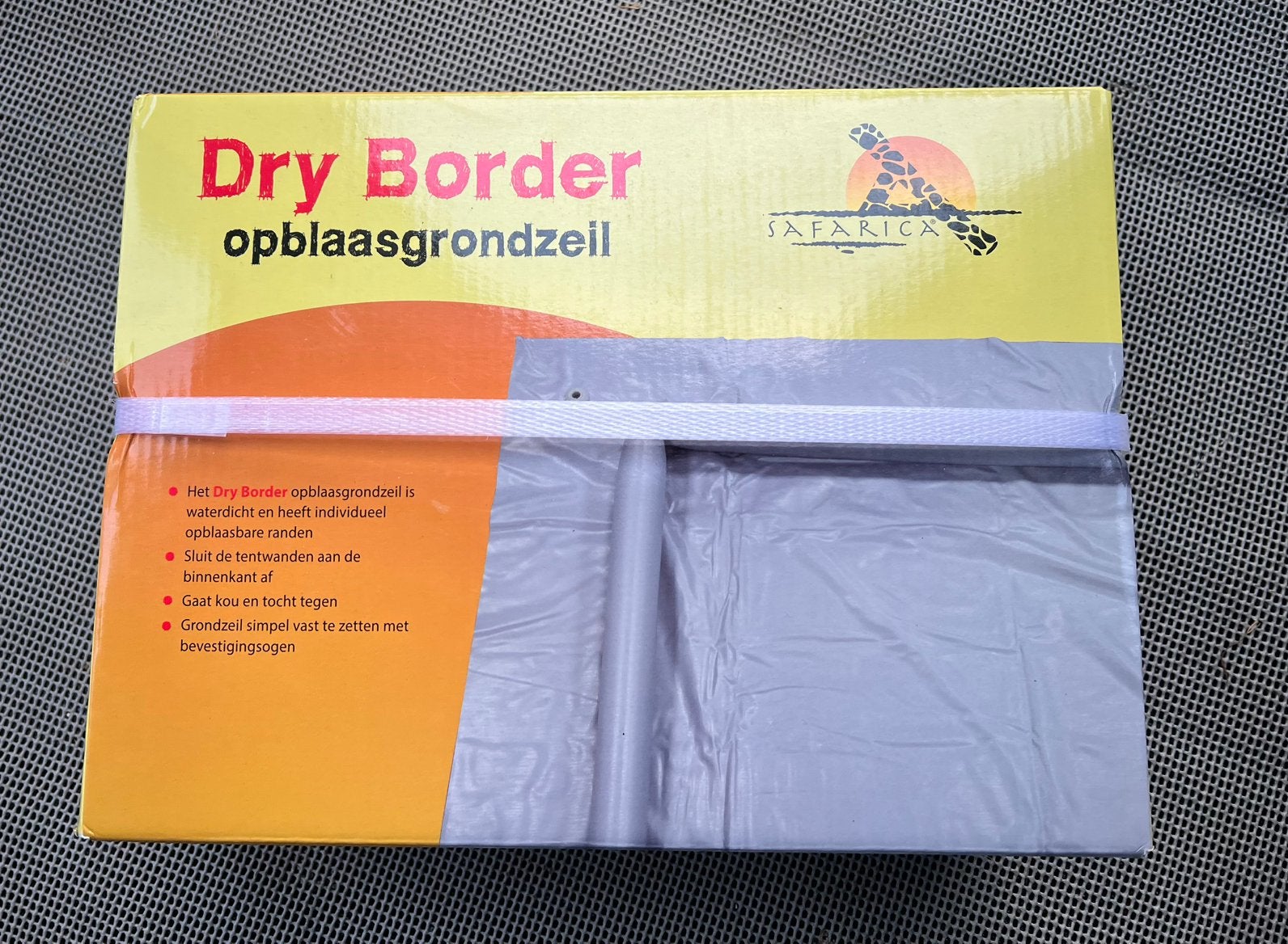 Dry border opblaasgrondzeil, Caravanes & Camping, Caravanes Accessoires, Enlèvement