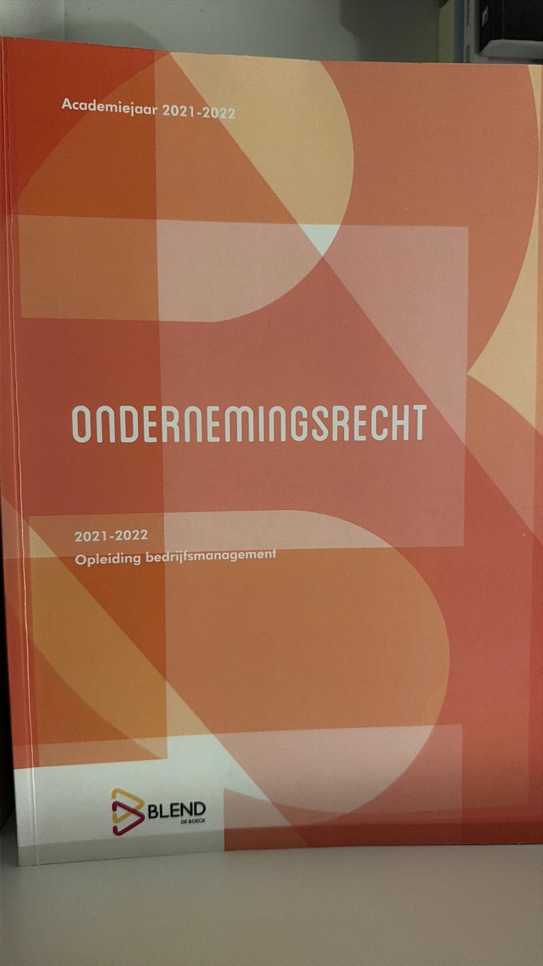 Ondernemingsrecht, Ophalen of Verzenden, Zo goed als nieuw