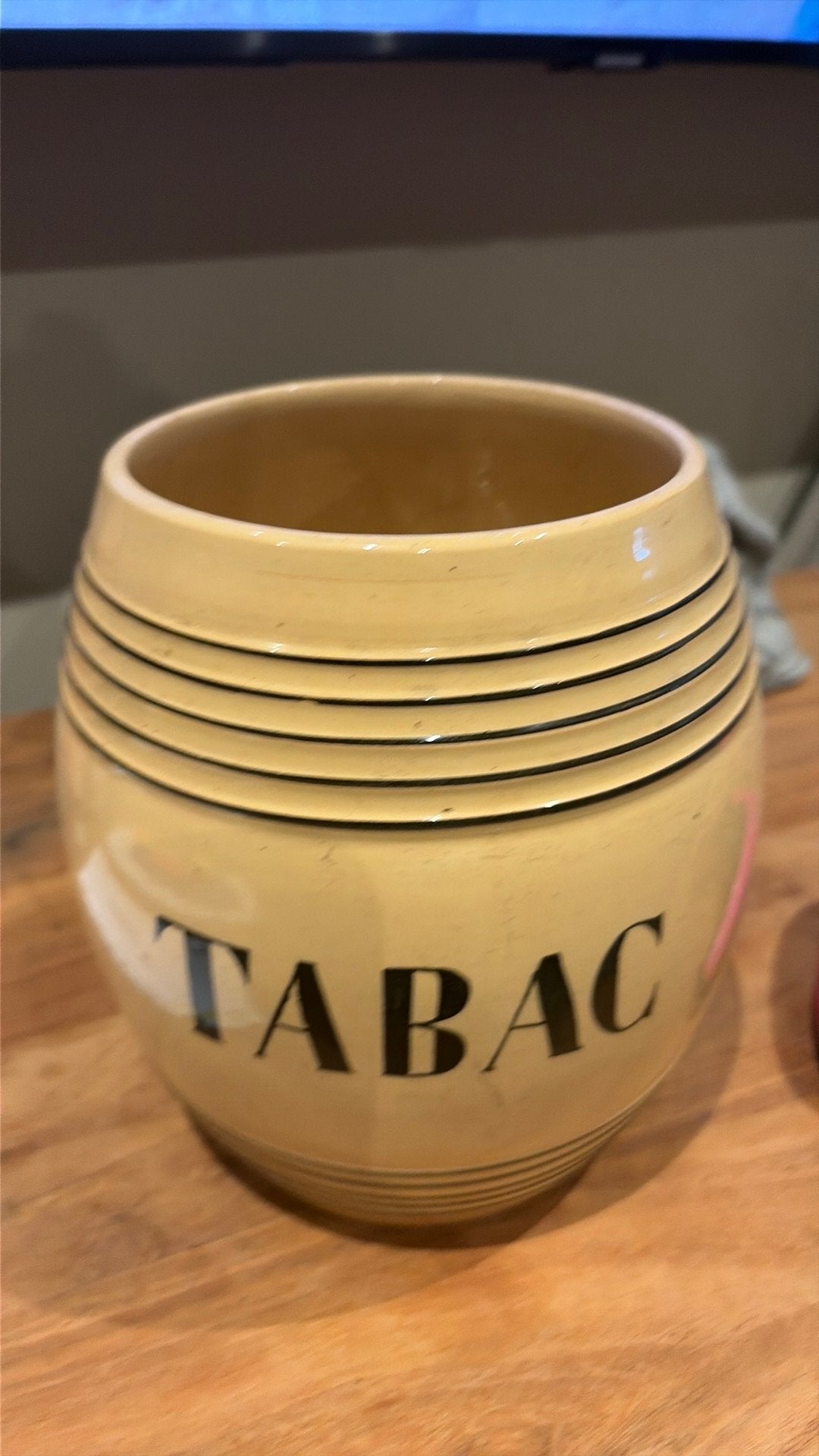 Oude tabac pot, Tuin en Terras, Ophalen of Verzenden, Gebruikt, Steen, Minder dan 40 cm