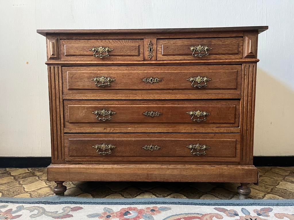 Eiken dressoir, Huis en Inrichting, 5 laden of meer, Ophalen, Gebruikt, Eikenhout