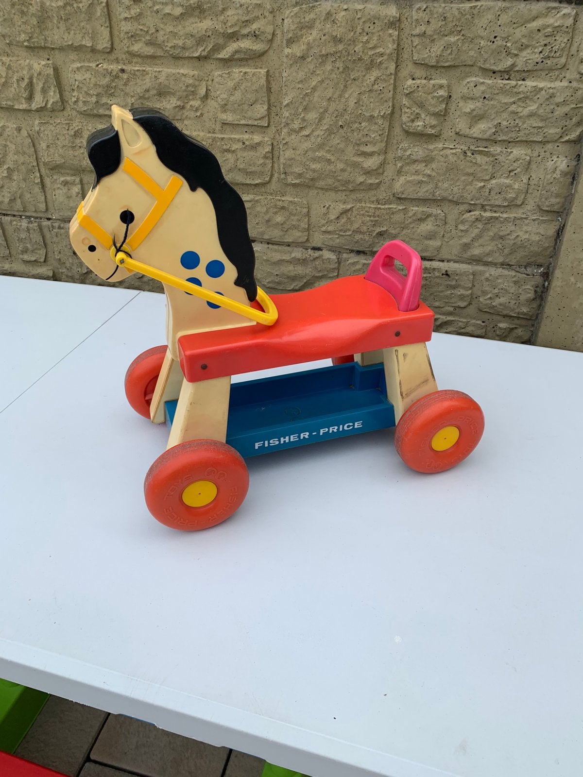 Fisher Price - Petit cheval, Enlèvement, Utilisé, Jouet à Pousser ou Tirer