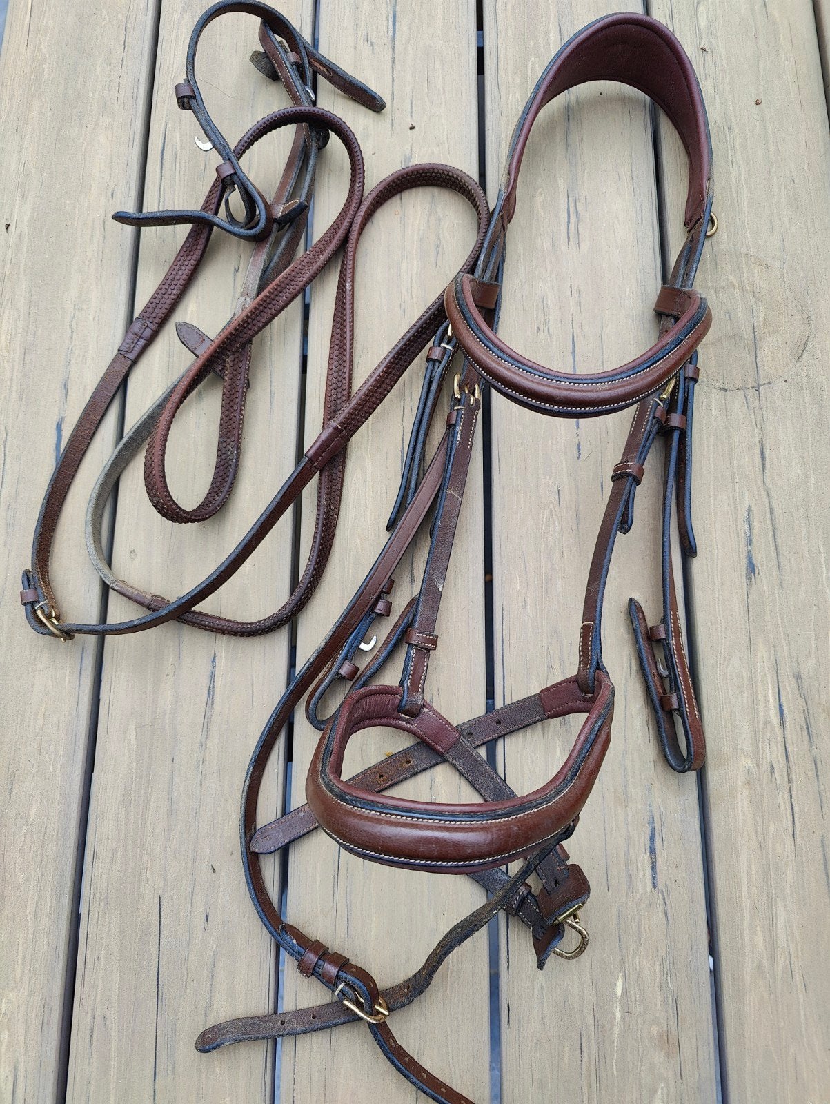 3 hoofdstellen - martingaal - gogue - slofteugel, Animaux & Accessoires, Chevaux & Poneys | Brides & Harnachement, Enlèvement