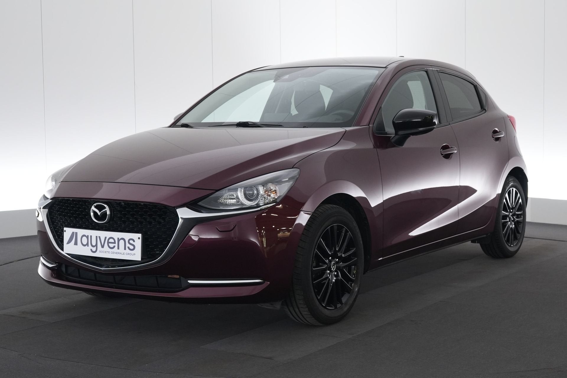 (2CLT485) MAZDA 2, Autos, Rouge, 90 ch, Euro 6, Entreprise