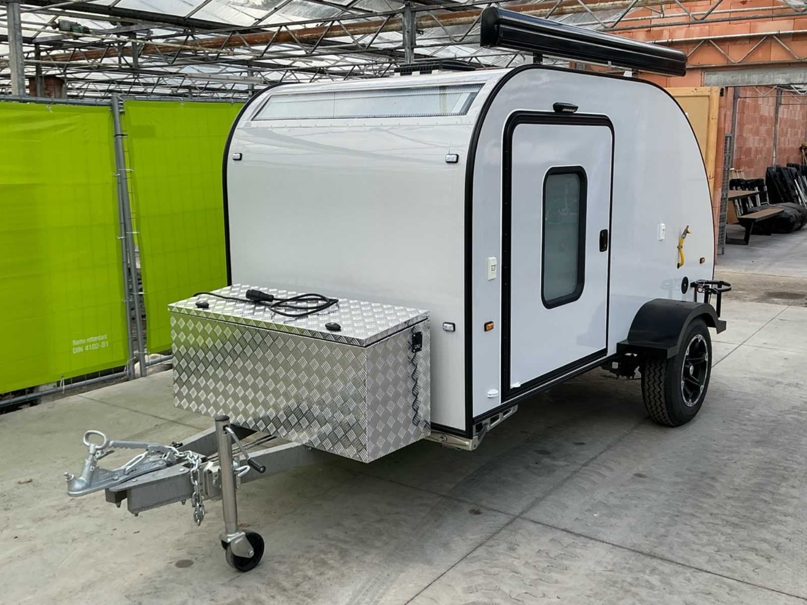 Montiq Travel RV-290 Mini Teardrop Caravan, Auto's, Gebruikt, 630 kg, Overige brandstoffen, Bedrijf