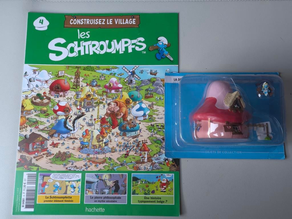 No 4 Construisez le Village des Schtroumpfs Schtroumpfette, Envoi, Neuf, Schtroumpfette, Poupée, Figurine ou Peluche