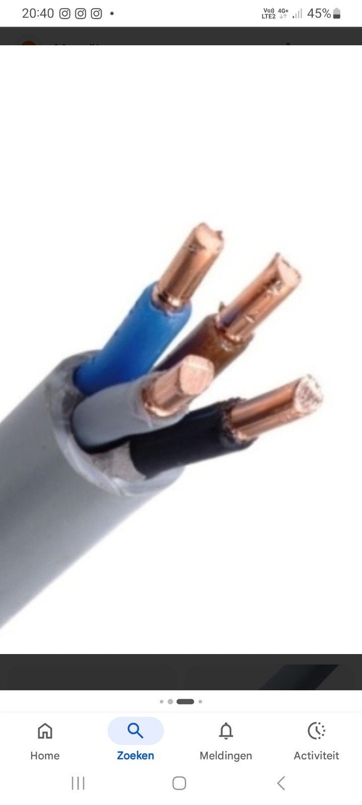 Kabel XVB 4X10 MM, Ophalen